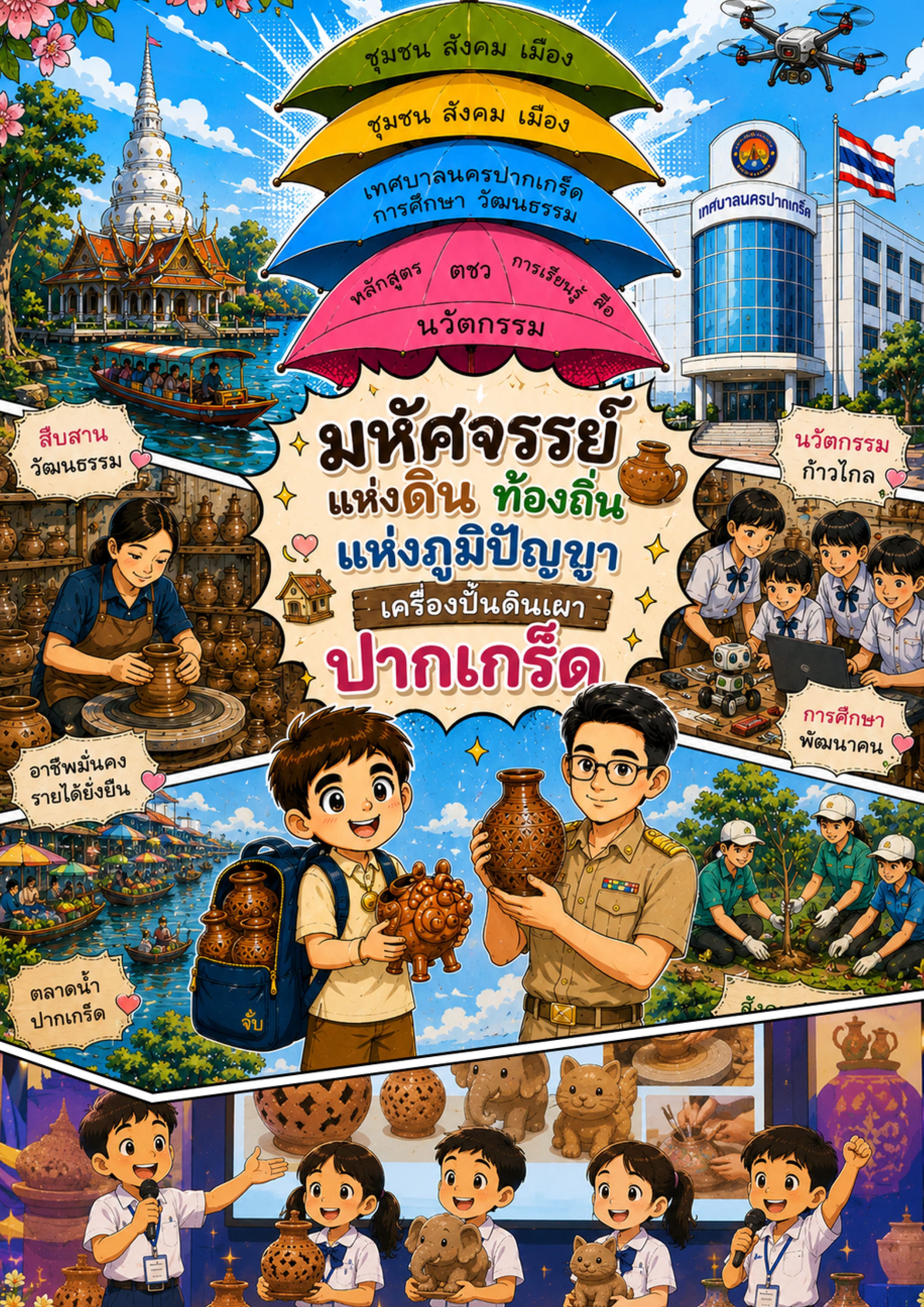 มหัศจรรย์แห่งดิน ท้องถิ่นแห่งภูมิปัญญา เครื่องปั้นดินเผาปากเกร็ด